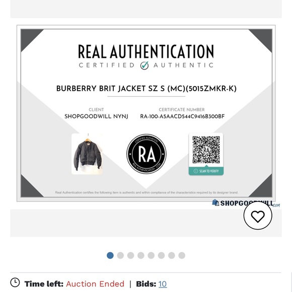 Burberry bomber jacket with puffer inside - Picture 5 of 5